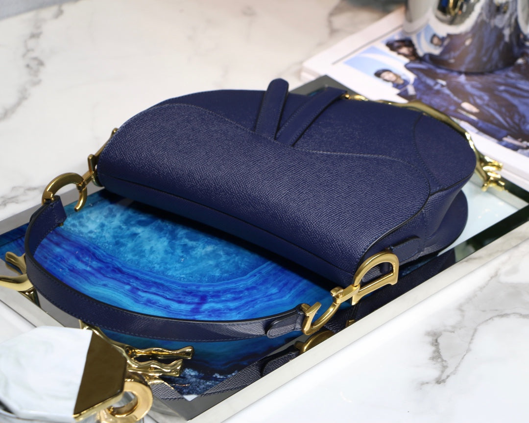D Saddle Bag Navy Blue