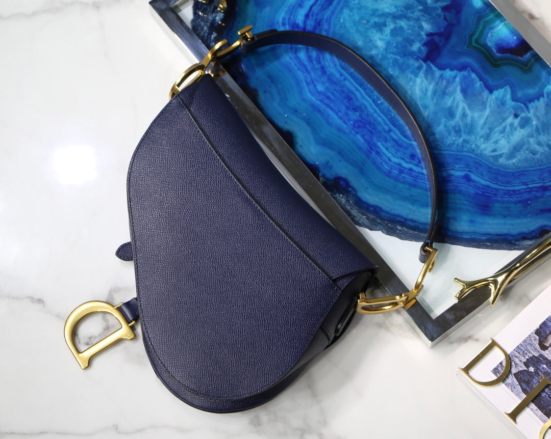 D Saddle Bag Navy Blue
