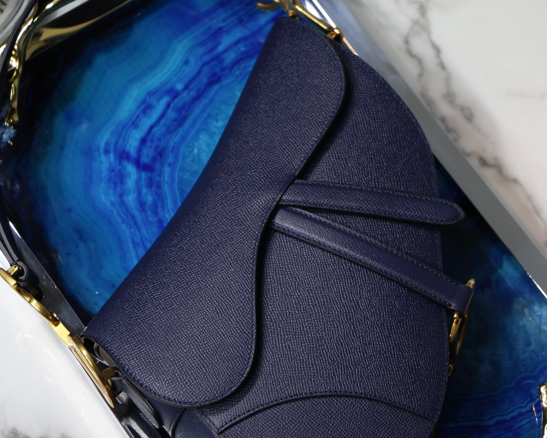 D Saddle Bag Navy Blue