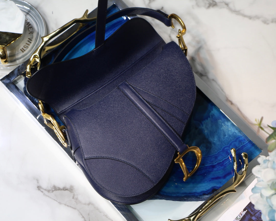 D Saddle Bag Navy Blue