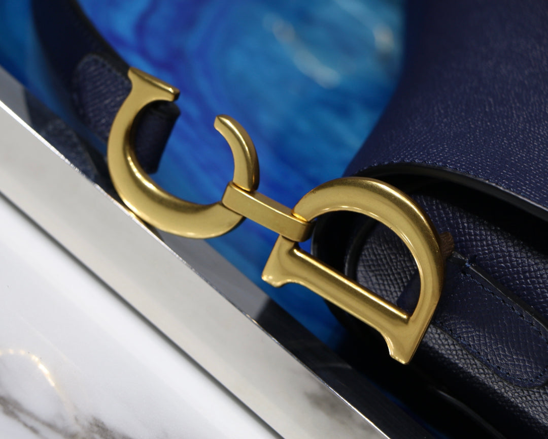 D Saddle Bag Navy Blue