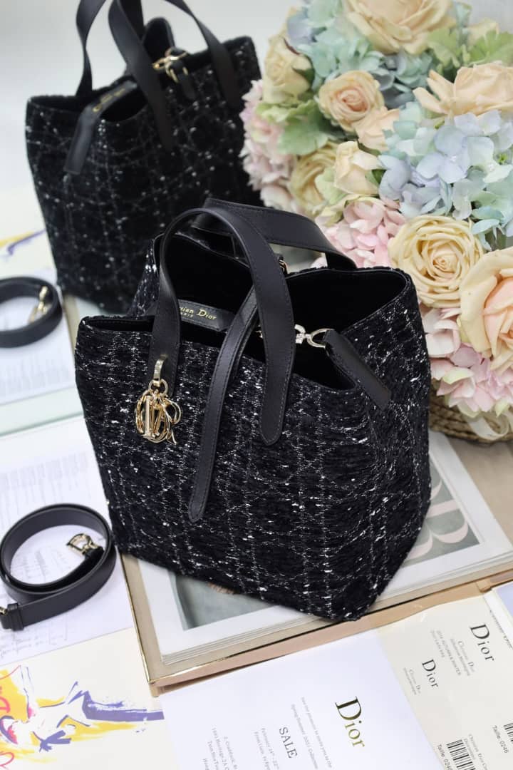 Toujours Black Tweed Bag