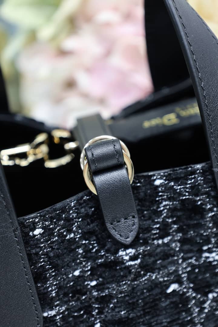 Toujours Black Tweed Bag