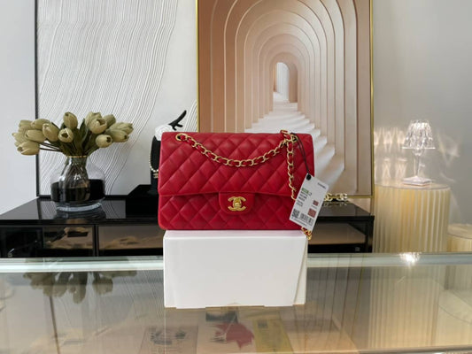 CHANEL Classic Flap Bag Red