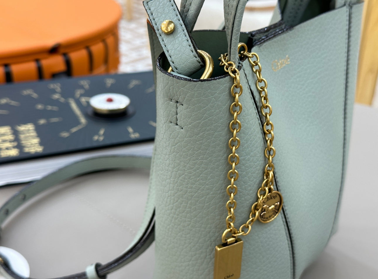 Spin Tote Bag Sea Green