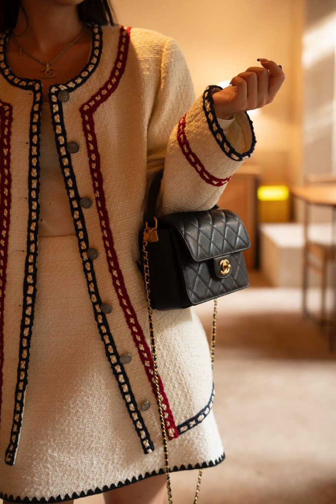CC 24K Classic Small Handle Flap Bag Black
