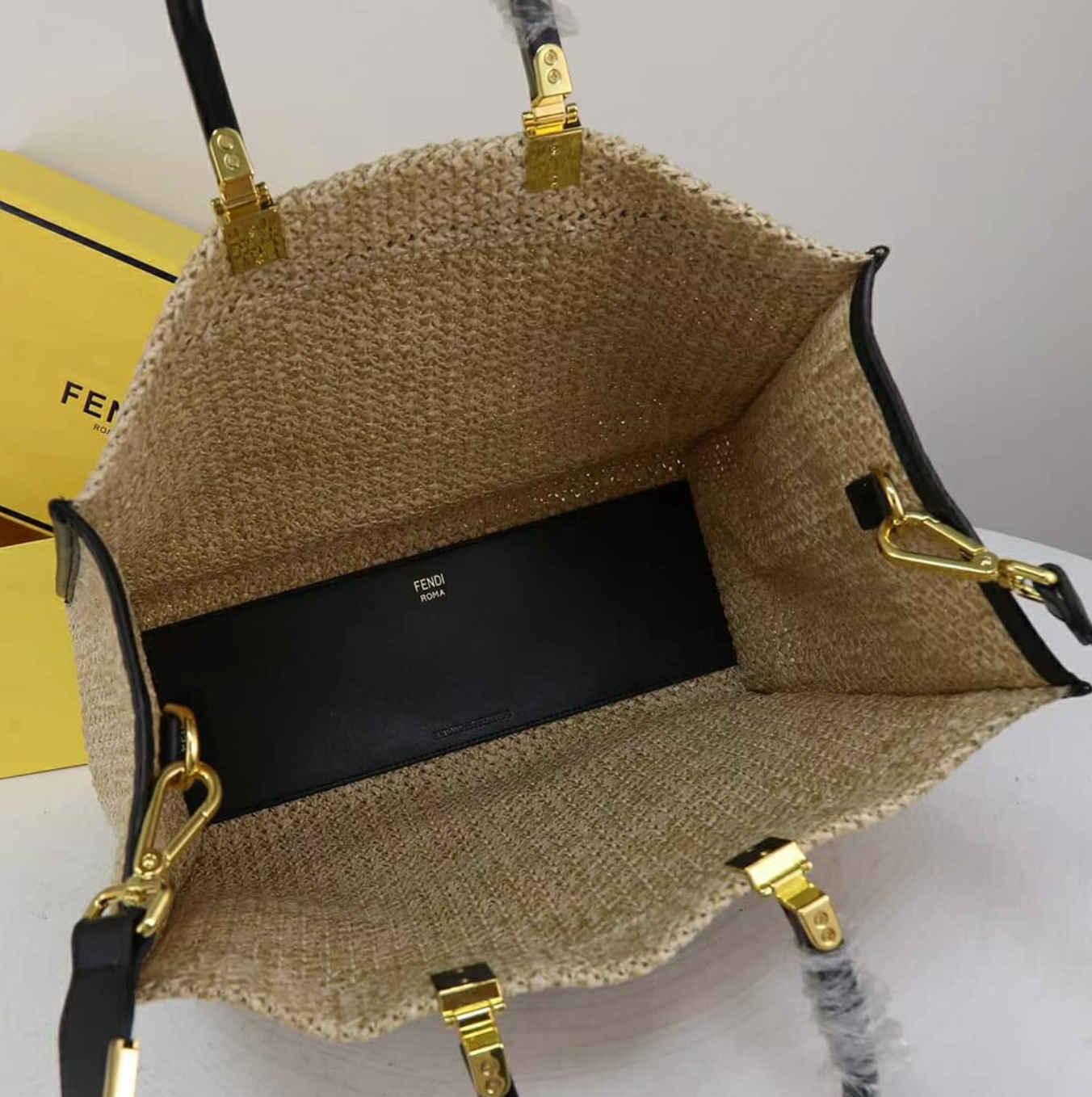 F Sunshine Staw Tote bag