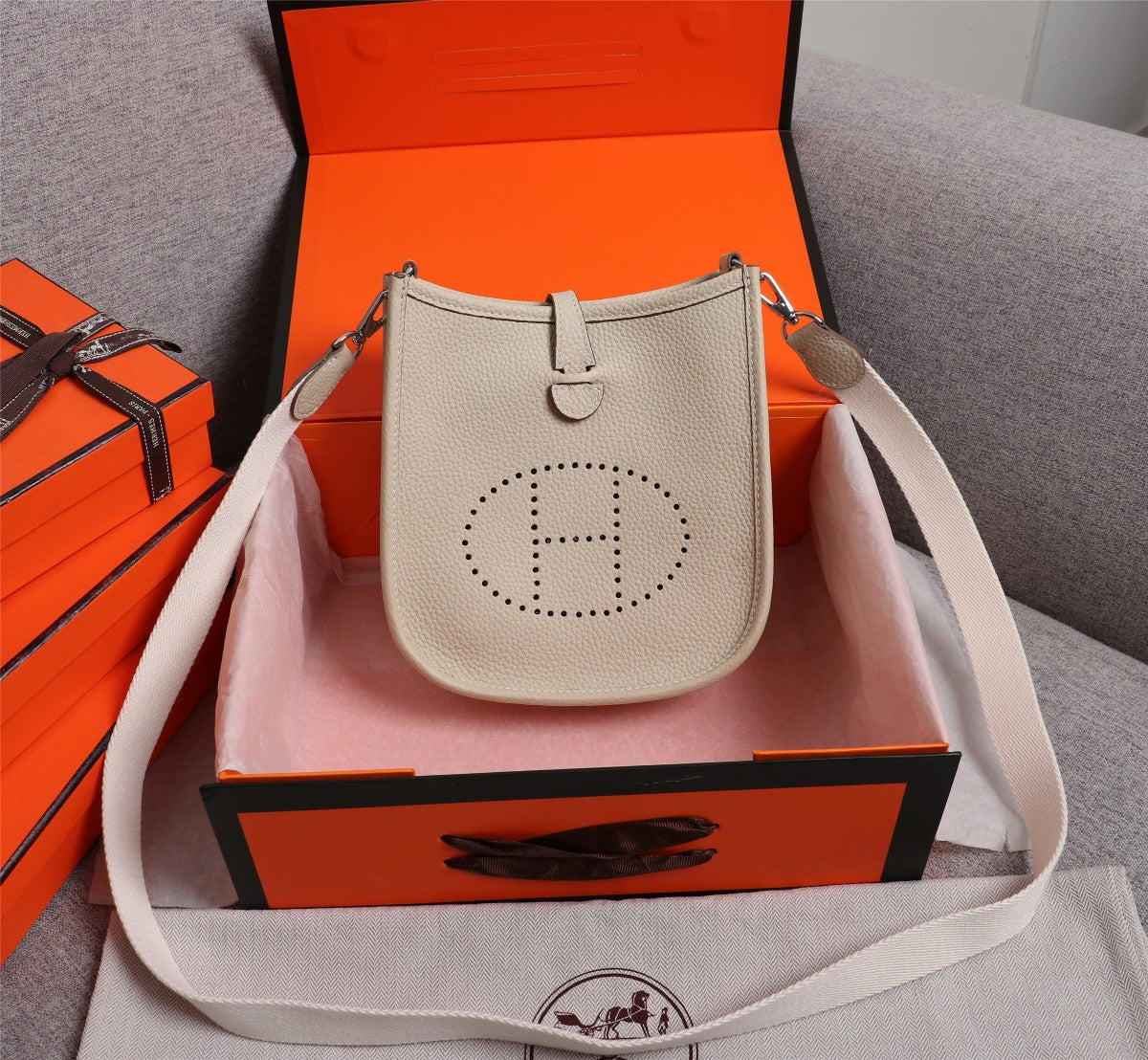 H Evelyne Bag Mini Crème