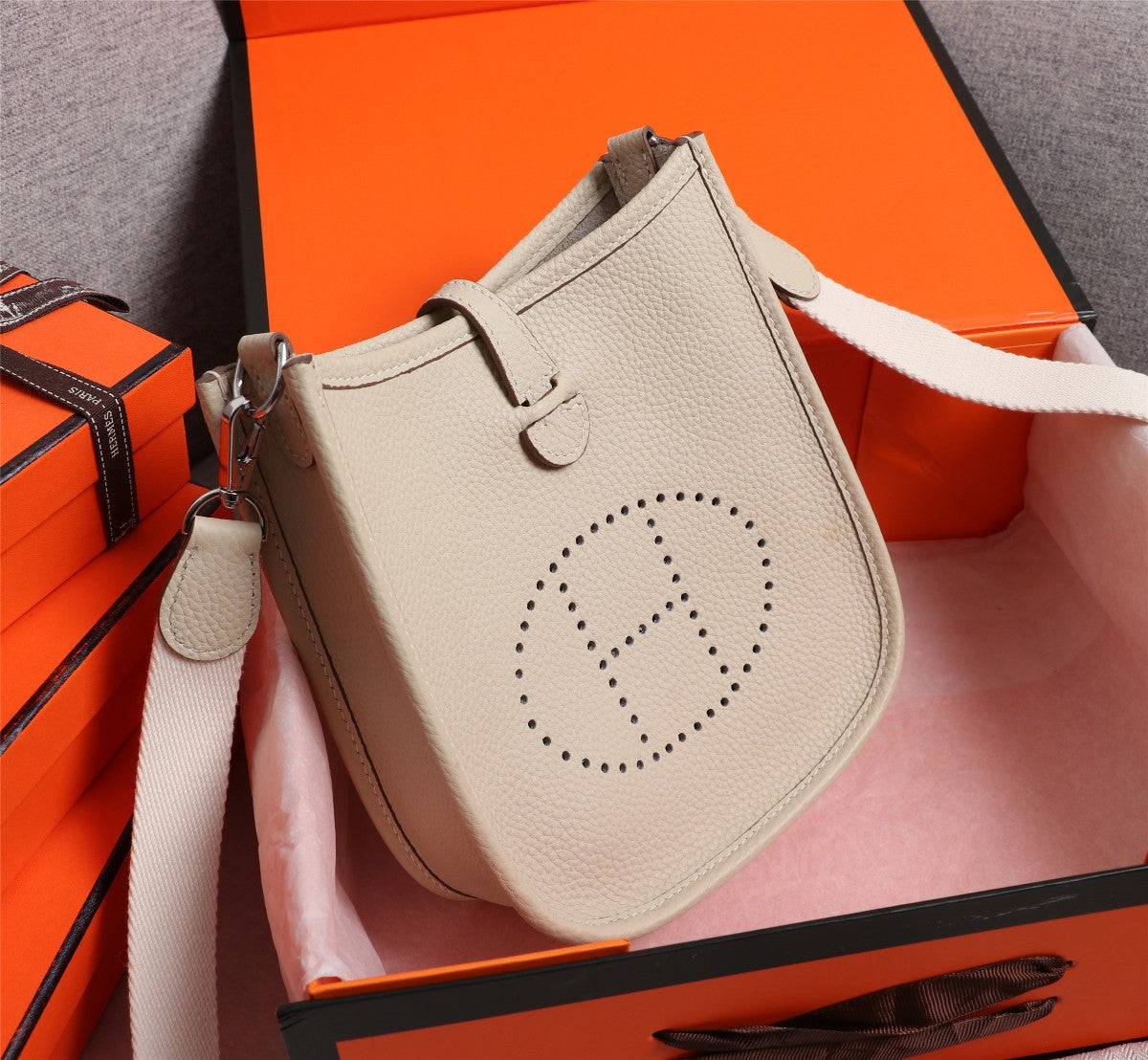 H Evelyne Bag Mini Crème