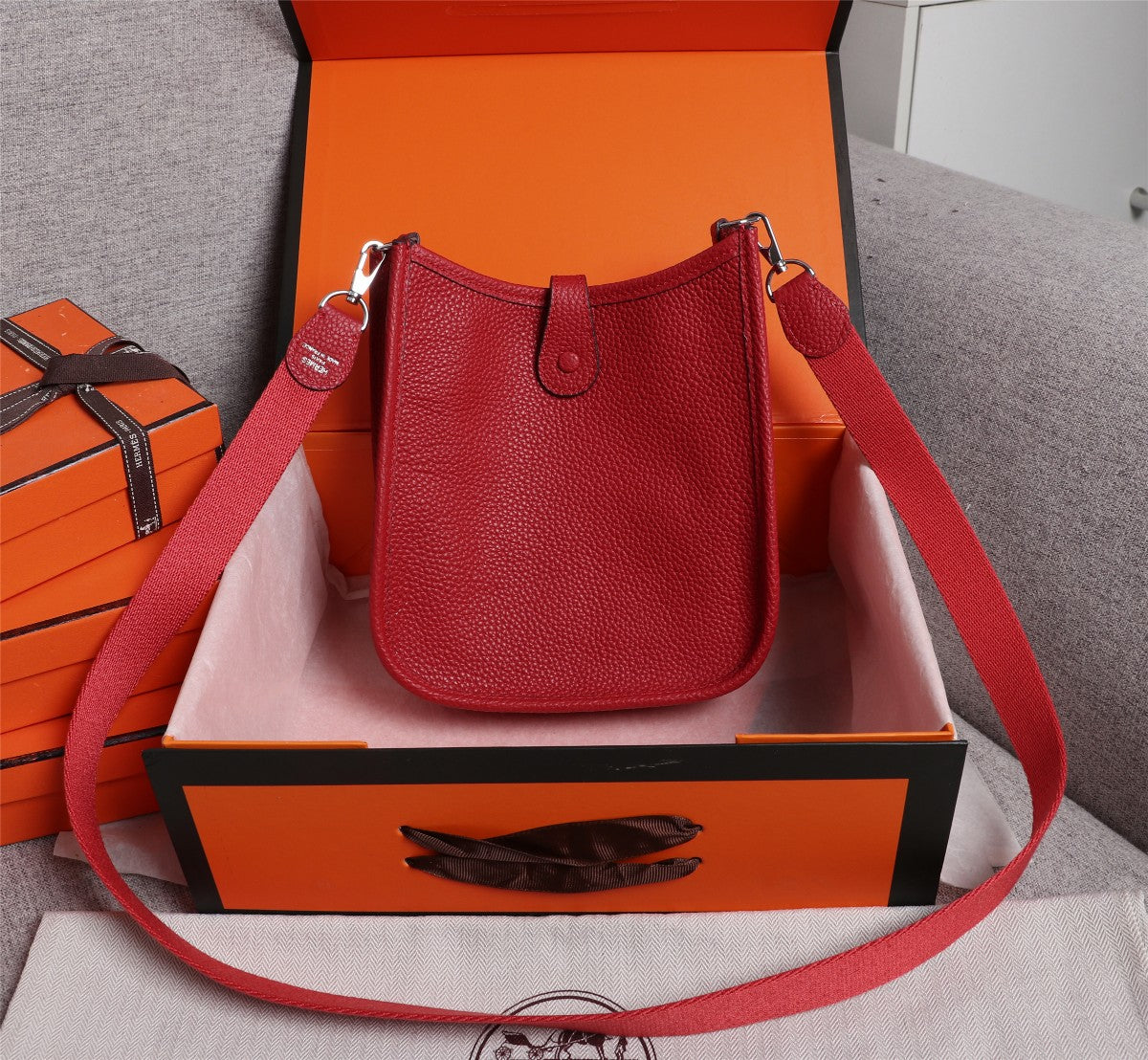 H Evelyne Bag Mini Red