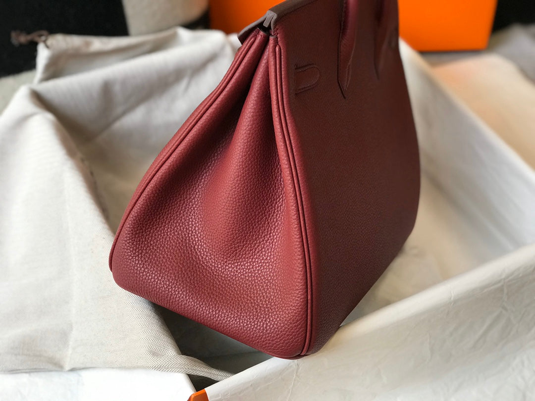 H Togo Leather Burgundy