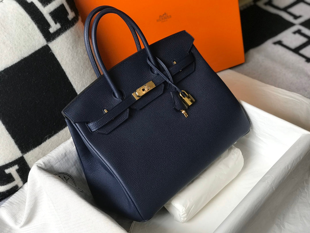 H Togo Leather Midnight Blue