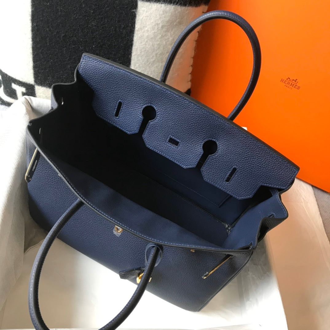 H Togo Leather Midnight Blue