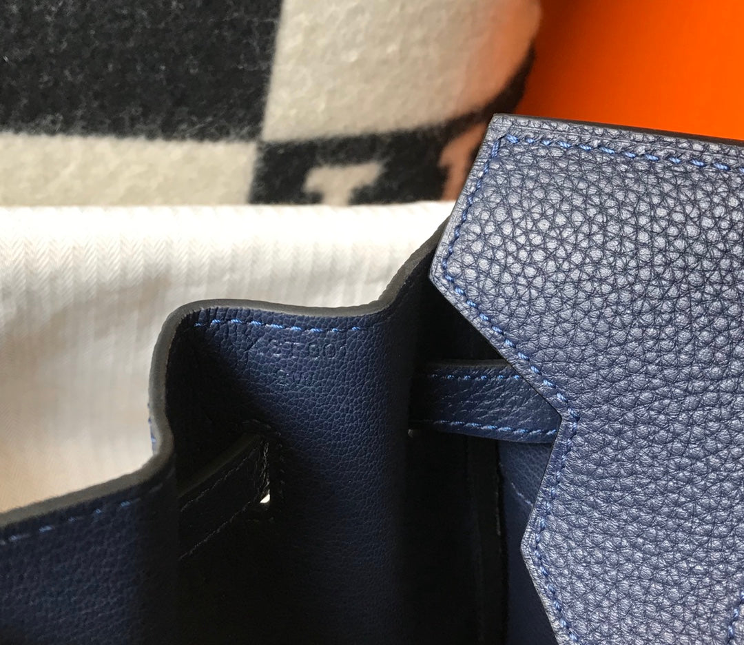 H Togo Leather Midnight Blue