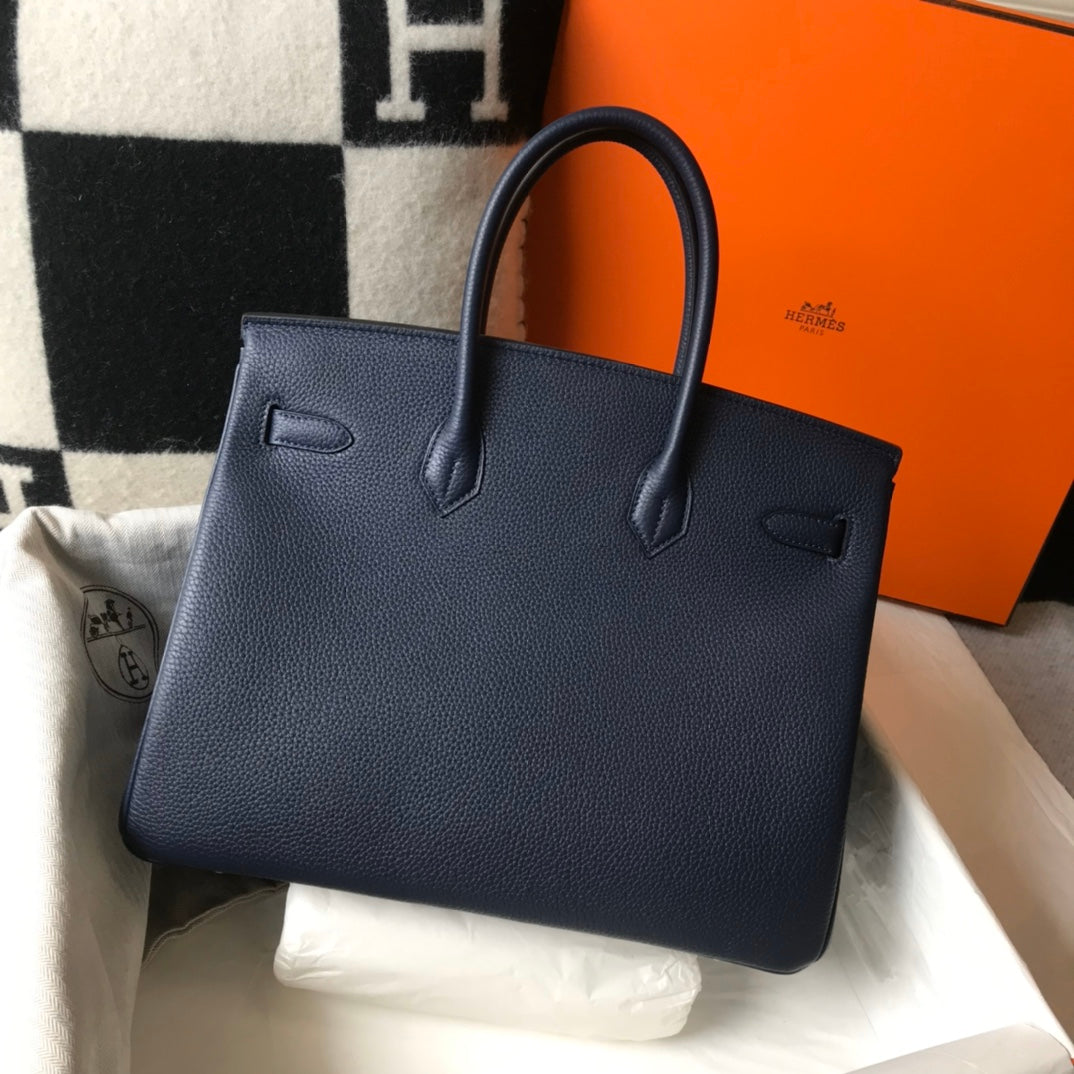 H Togo Leather Midnight Blue