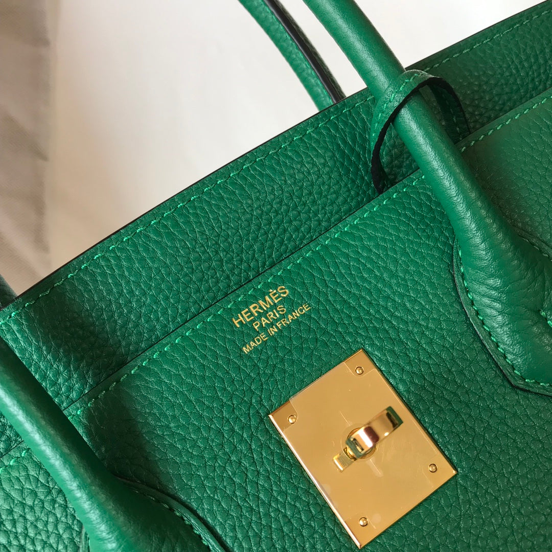 H Togo Leather Emerald Green