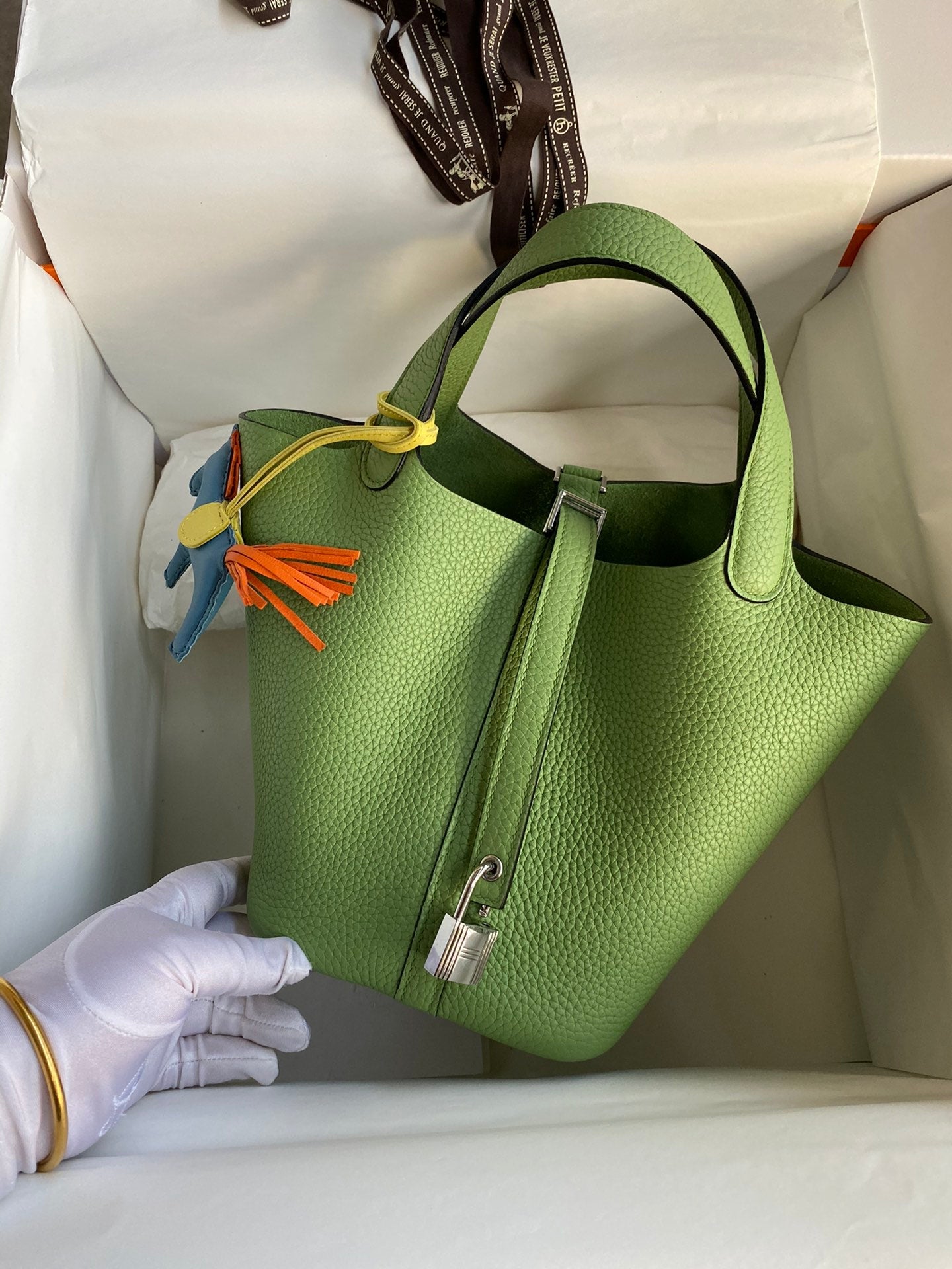 H Picotin Lock Bag Green