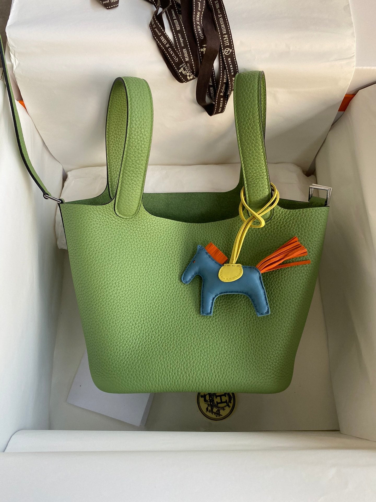 H Picotin Lock Bag Green