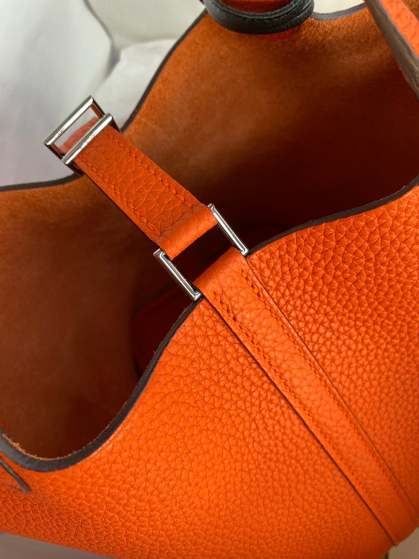H Picotin Lock Bag Orange