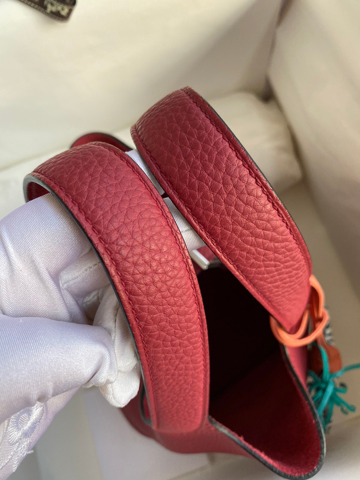 H Picotin Lock Bag Burgundy