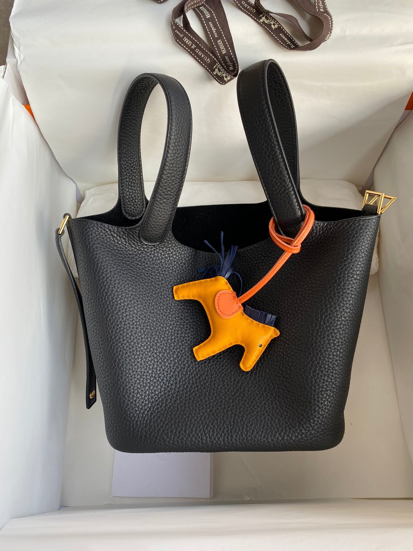 H Picotin Lock Bag Black