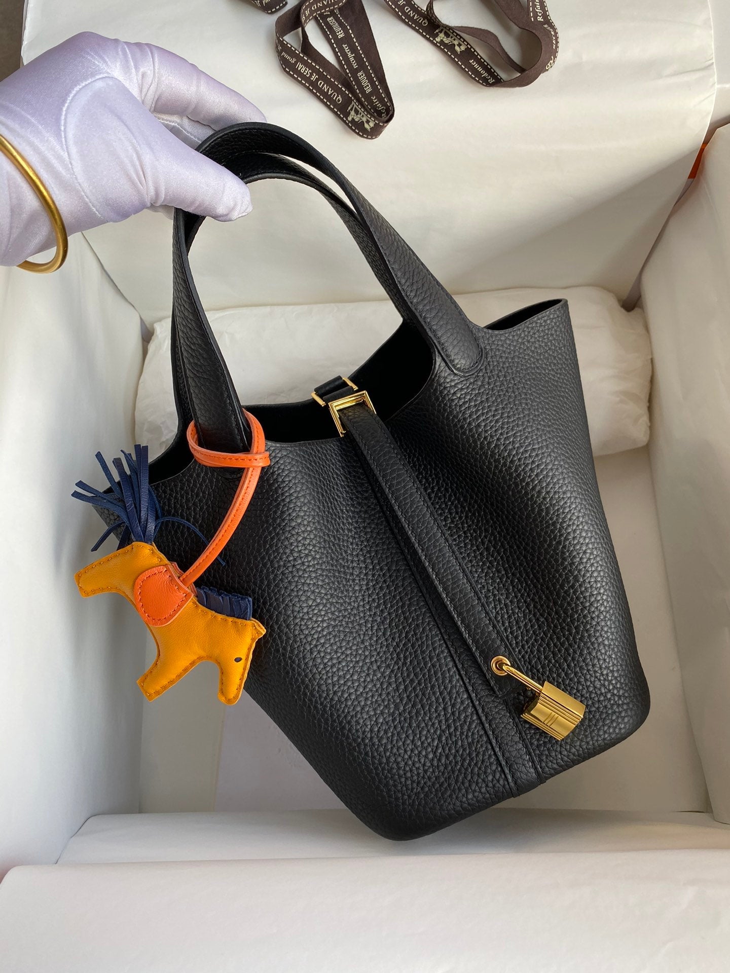 H Picotin Lock Bag Black