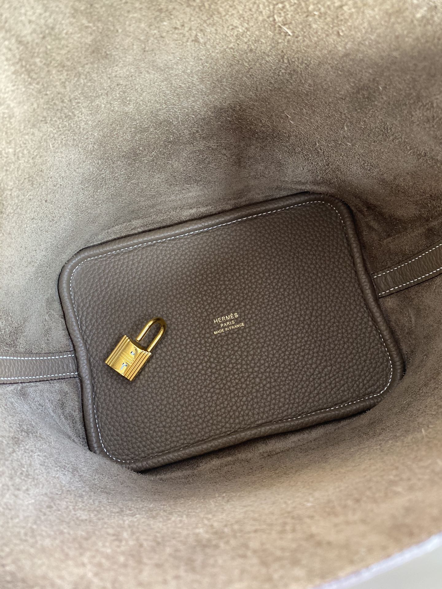 H Picotin Lock Bag Etoupe