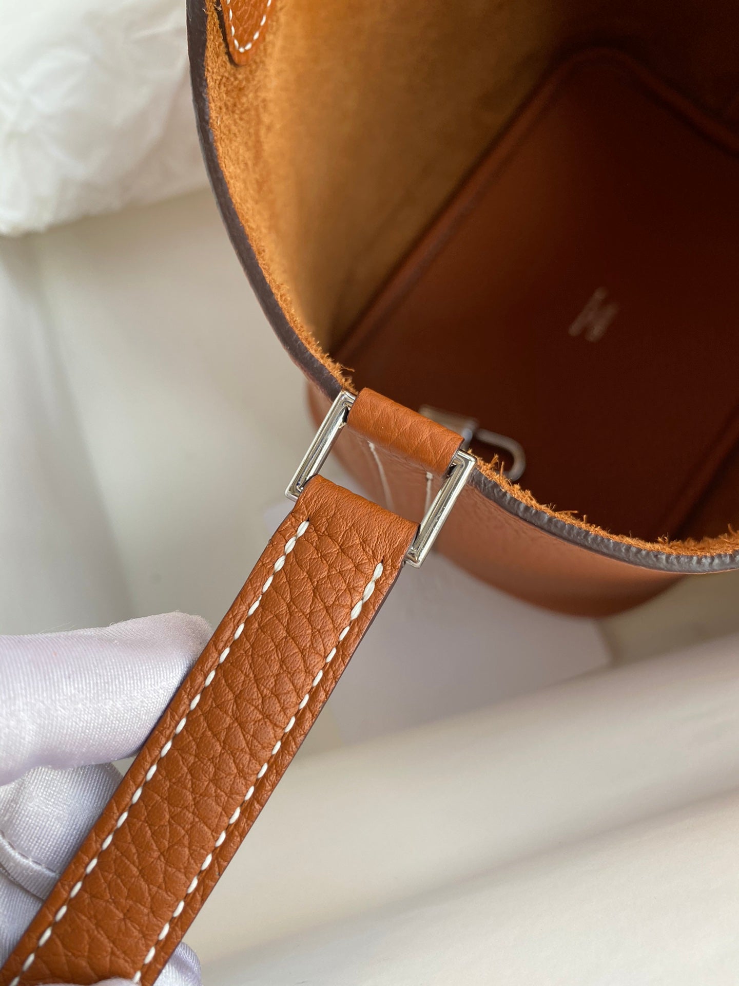 H Picotin Lock Bag Gold