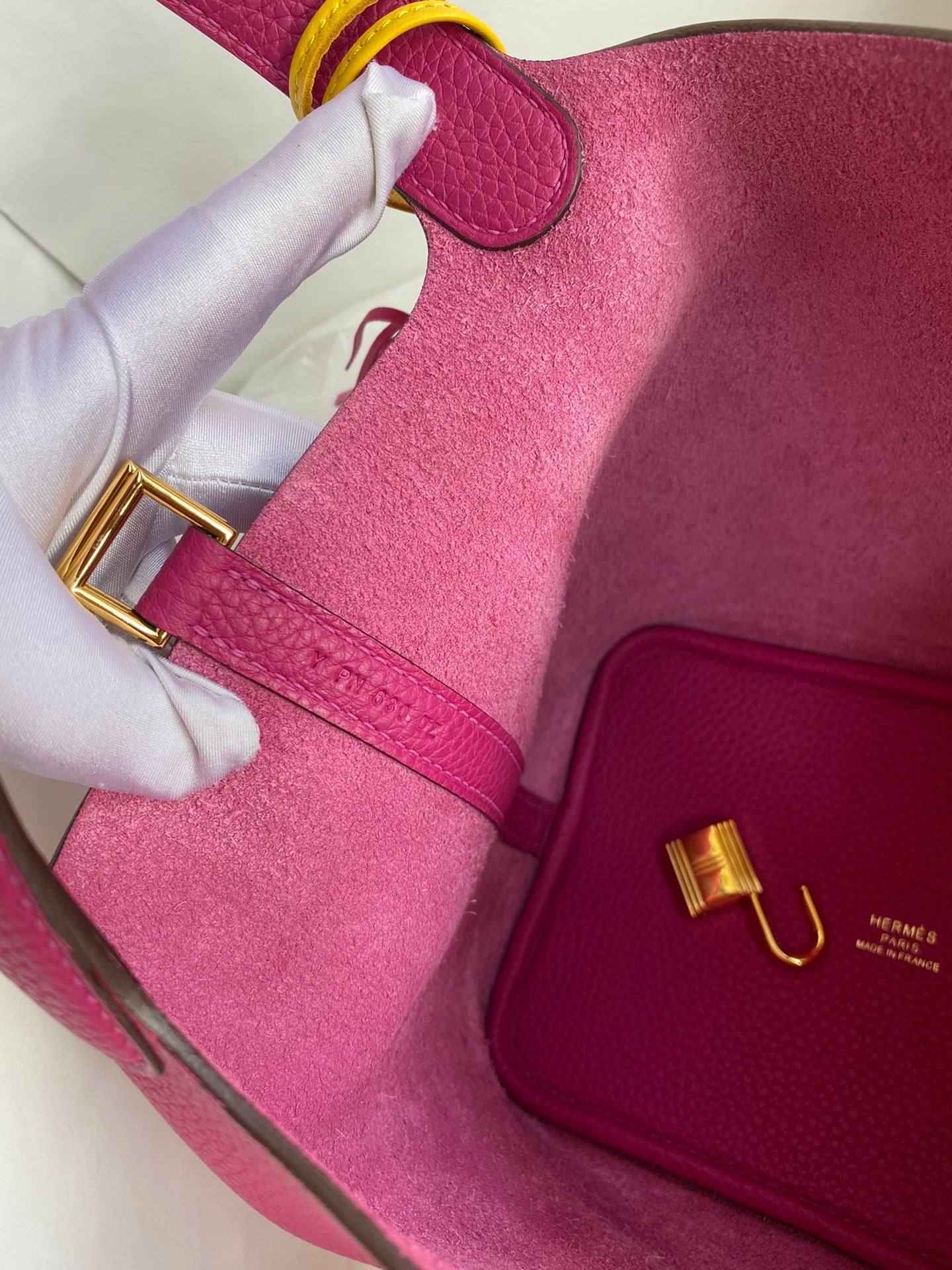 H Picotin Lock Bag Rose Purple