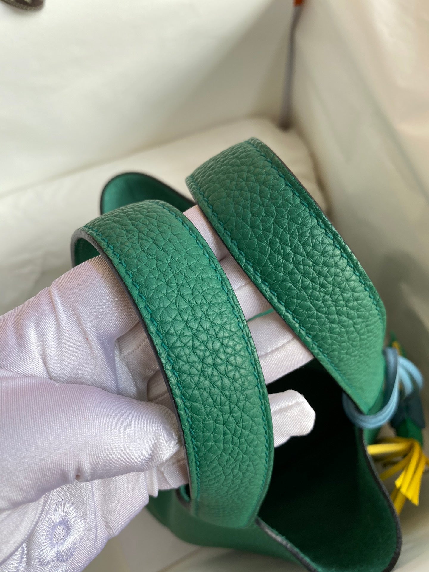 H Picotin Lock Bag Malachite