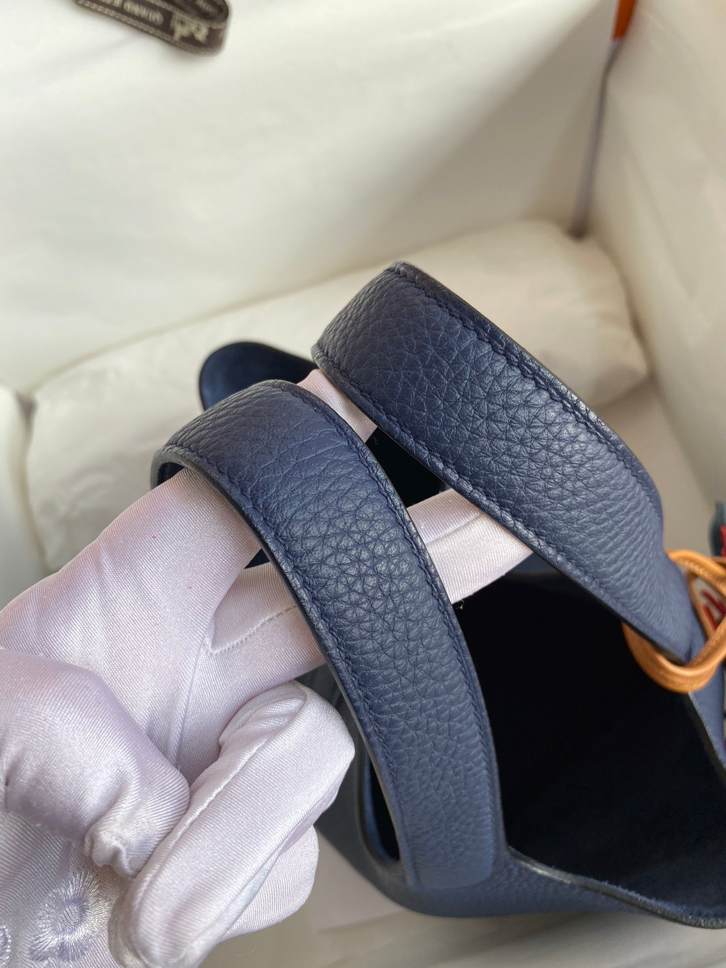 H Picotin Lock Bag Blue Sapphire