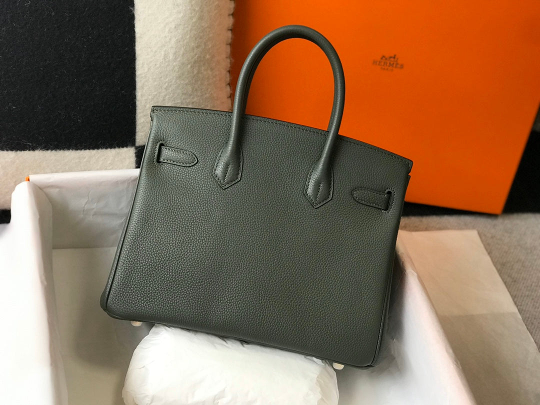 H Togo Leather Moss Green