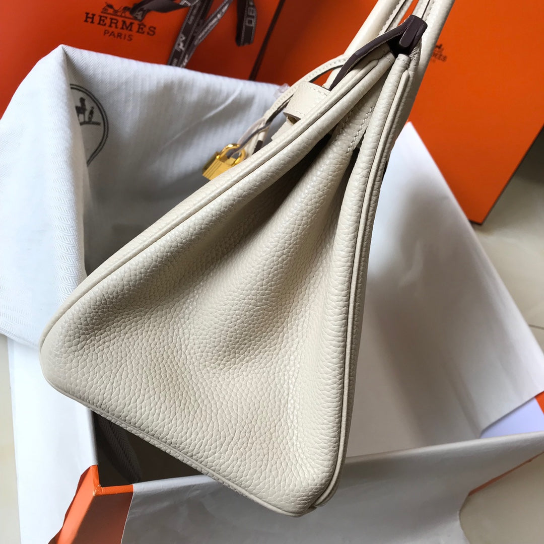 H Togo Leather Crème