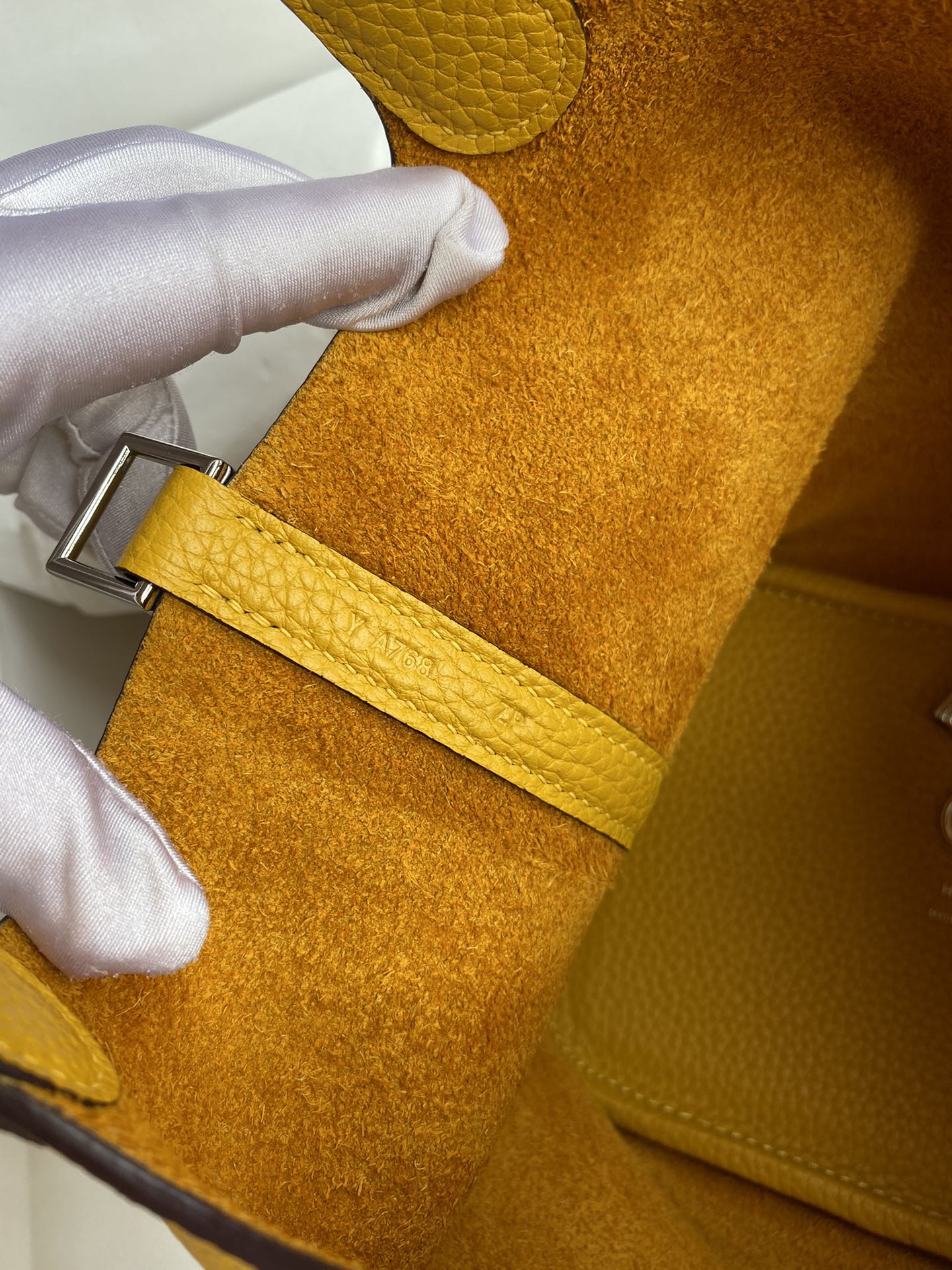 H Picotin Lock Bag Yellow