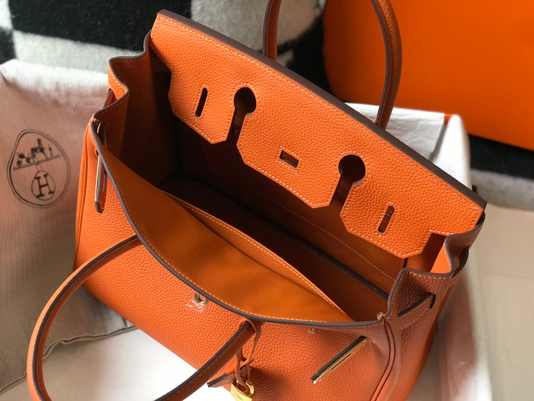 Birkin Togo Leather Orange