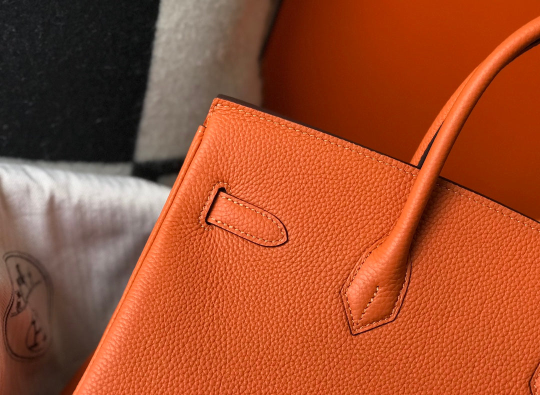 Birkin Togo Leather Orange