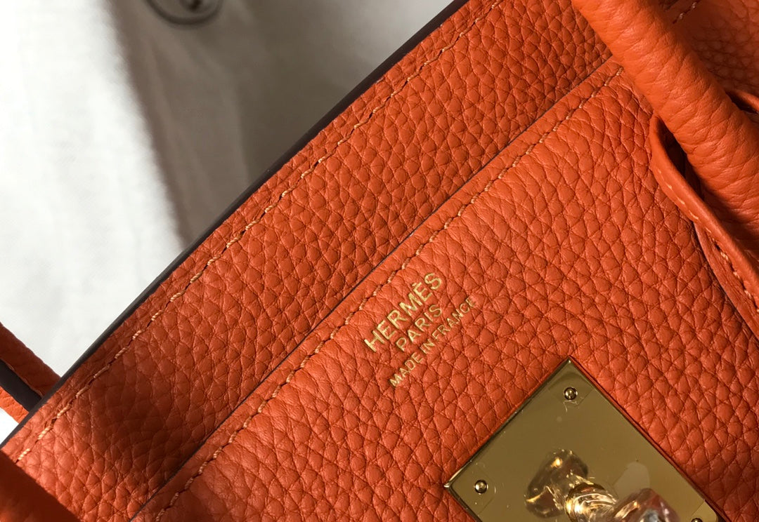 Birkin Togo Leather Orange