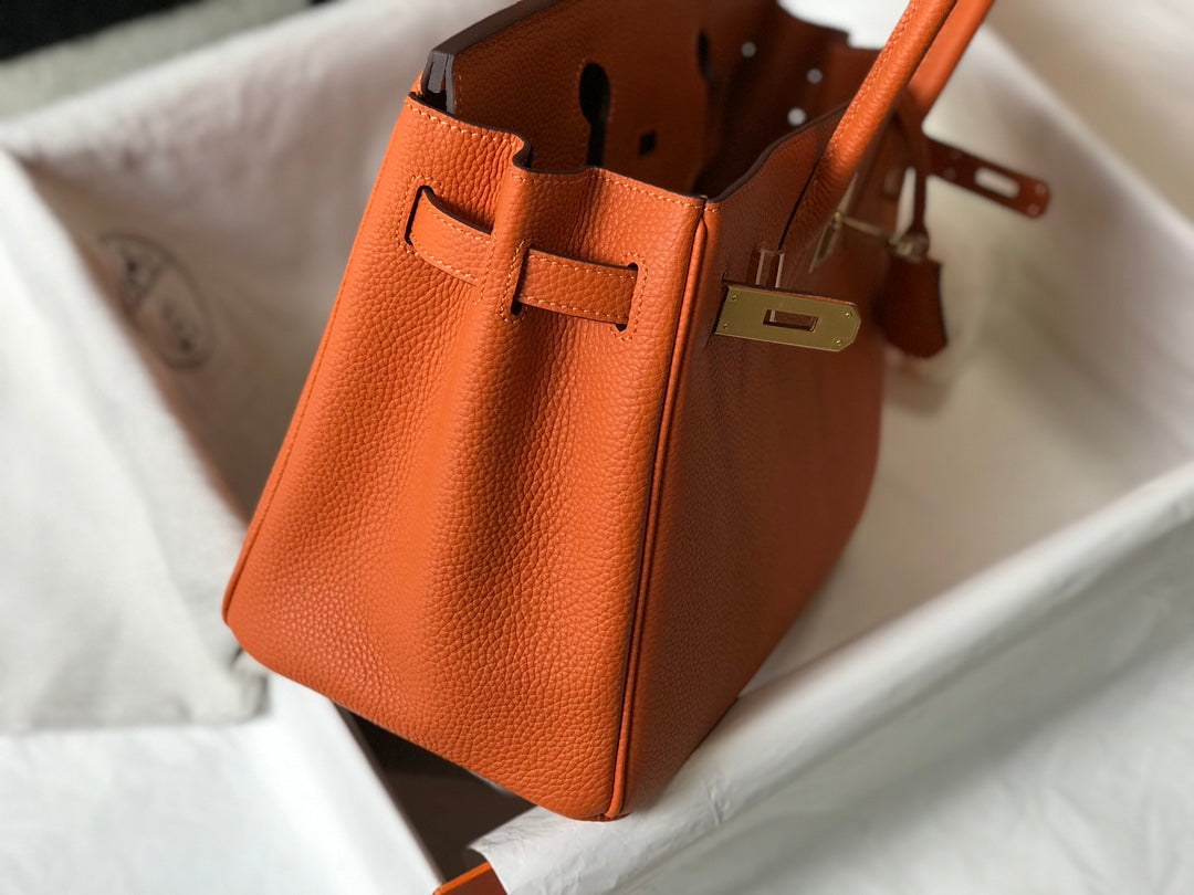 Birkin Togo Leather Orange