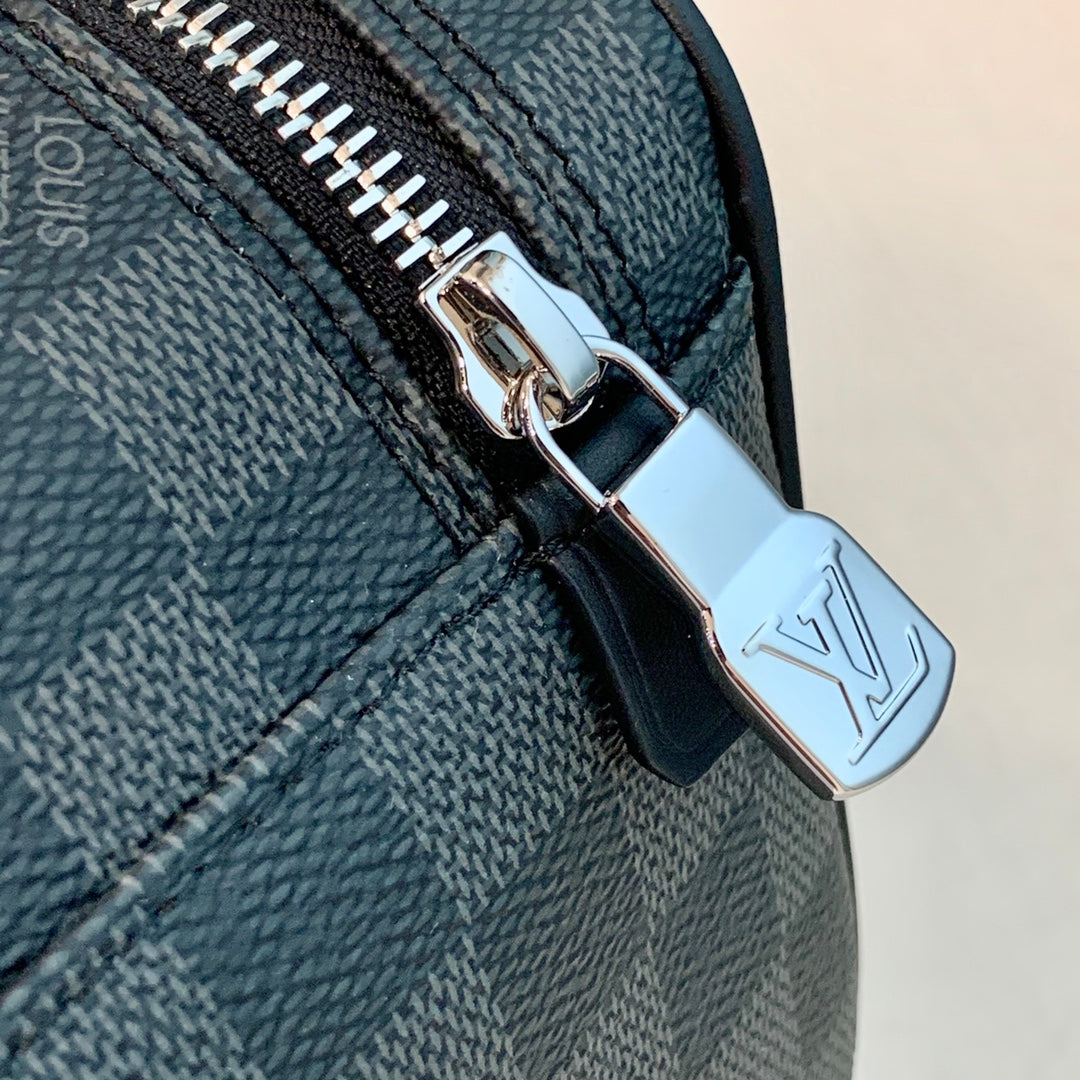 LV Toiletry Pouch Damier Graphite