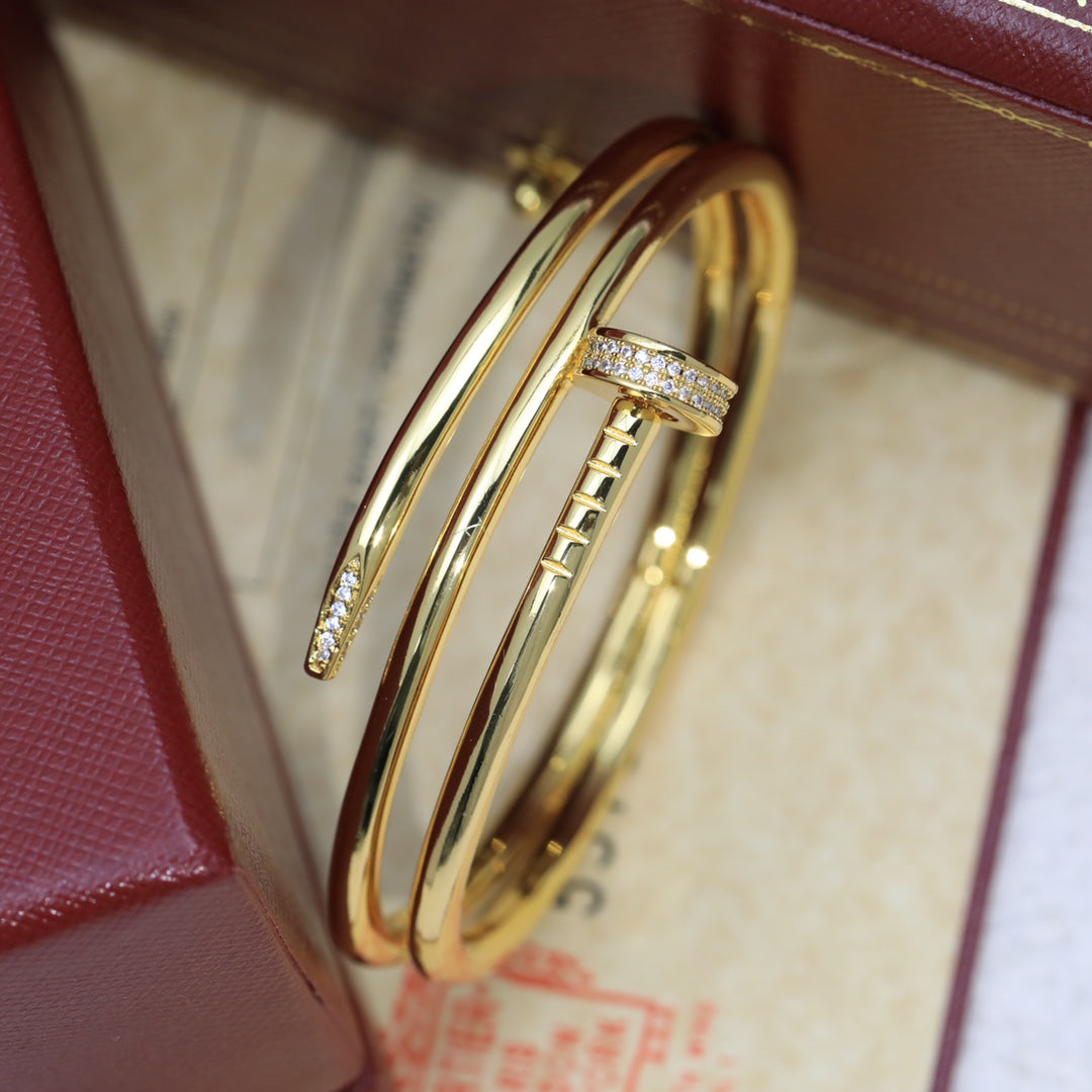 CARTIER Juste Un Clou Diamond Double Wrap Nail Bracelet