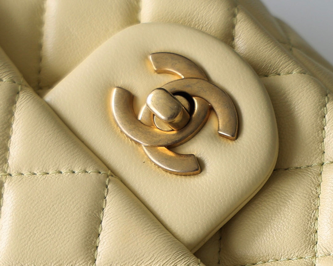 CC Classic Mini Flap Bag Yellow