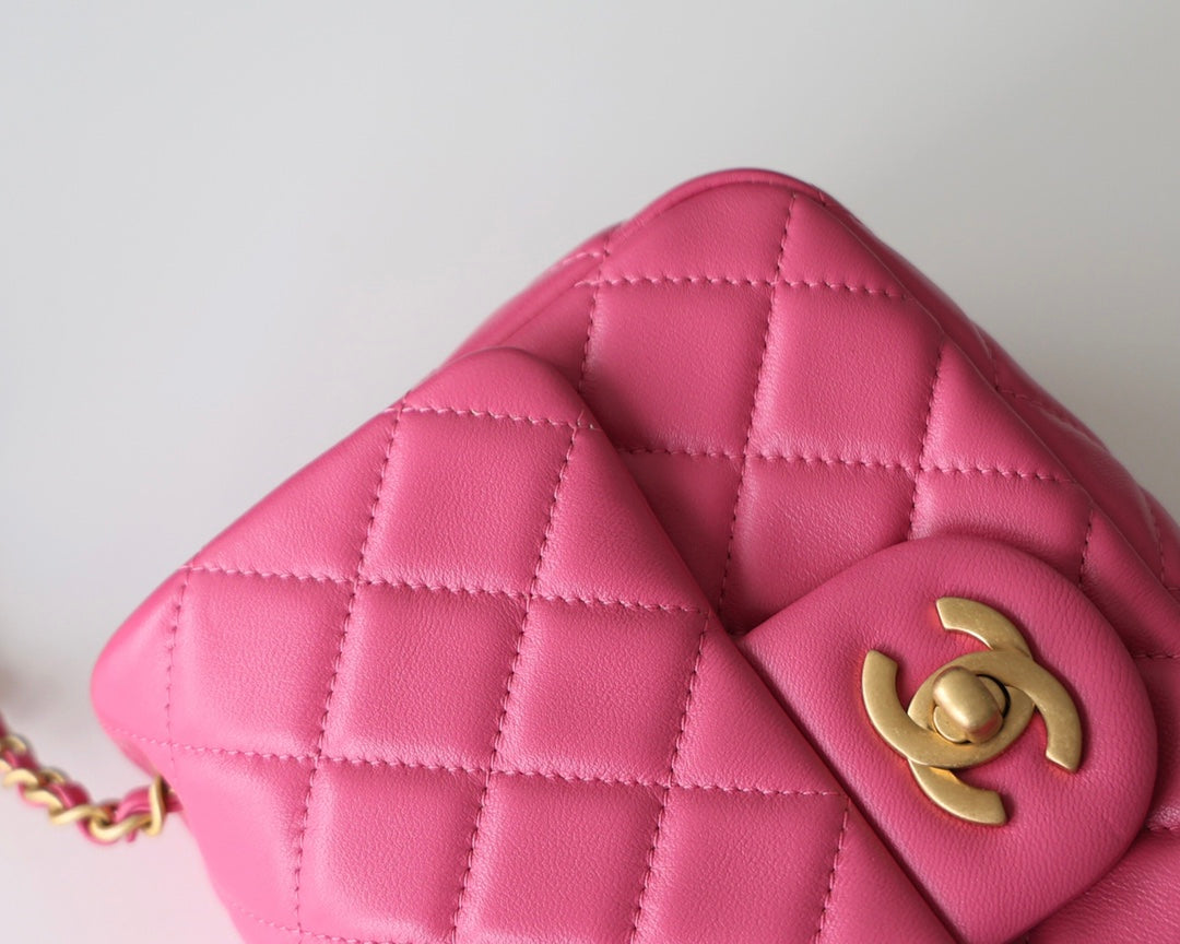 CC Classic Mini Flap Bag Pink