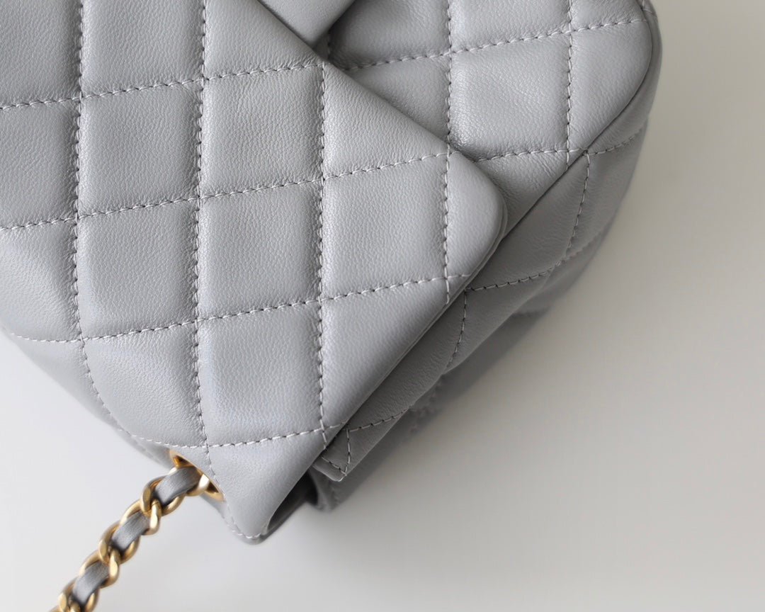 CC Classic Mini Flap Bag Grey