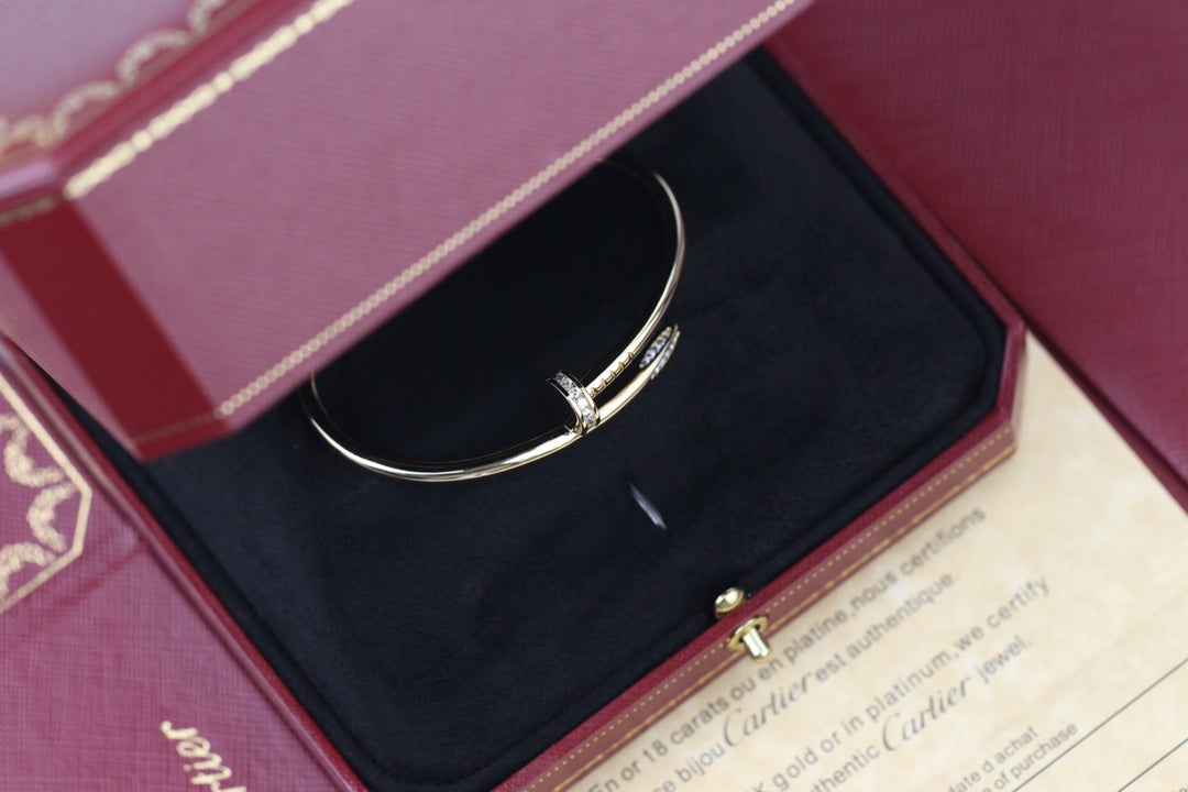 CARTIER Juste Un Clou Diamond Wrap Nail Bracelet