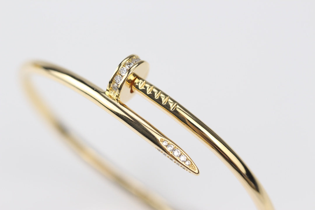 CARTIER Juste Un Clou Diamond Wrap Nail Bracelet