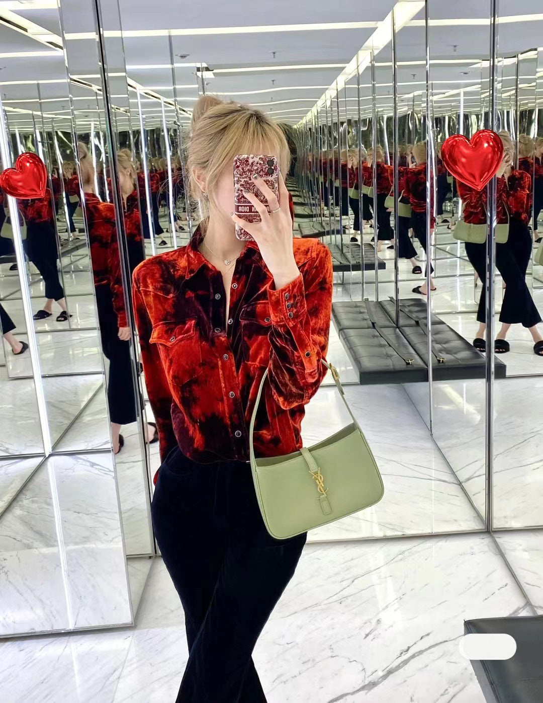 YSL LE 5 À 7 Mint Green