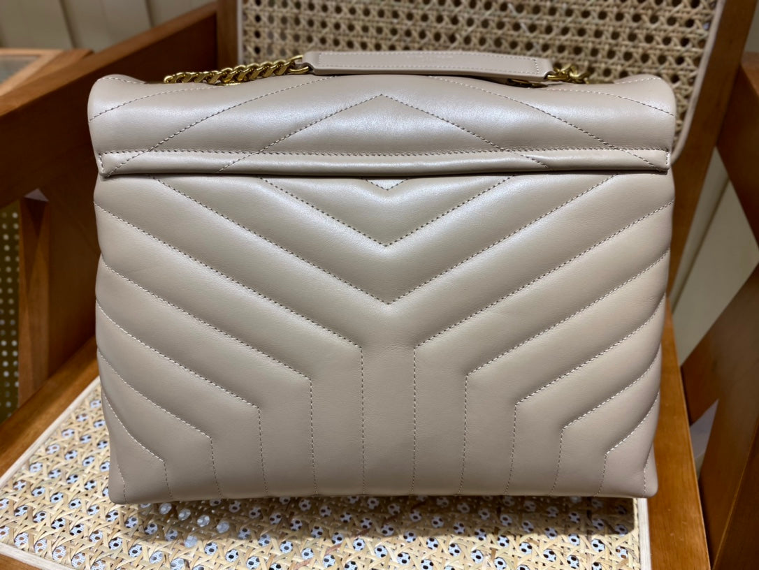 YSL Loulou Medium Bag Beige