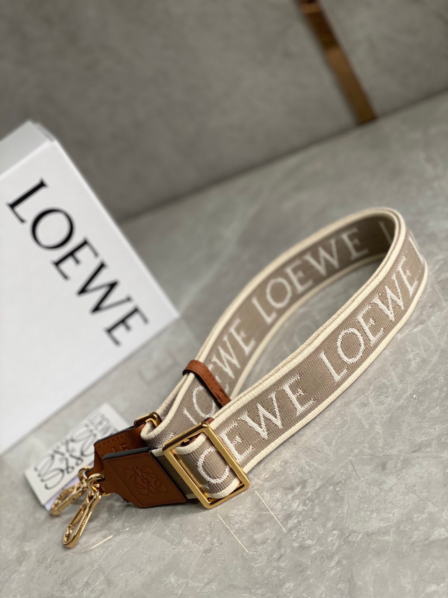 Anagram Wide Shoulder Strap Brown