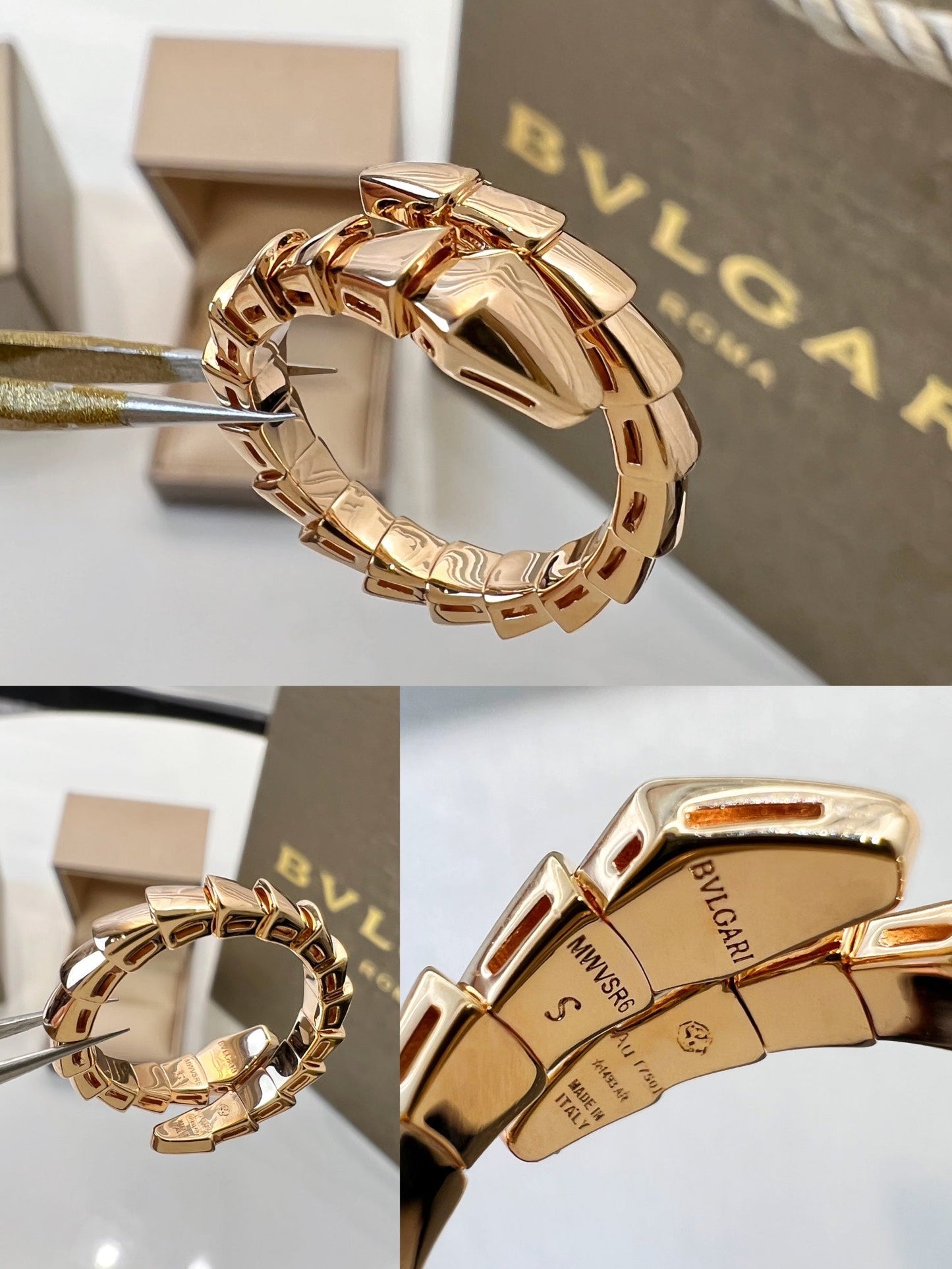 BULGARI Serpenti Viper 18kt Gold Ring
