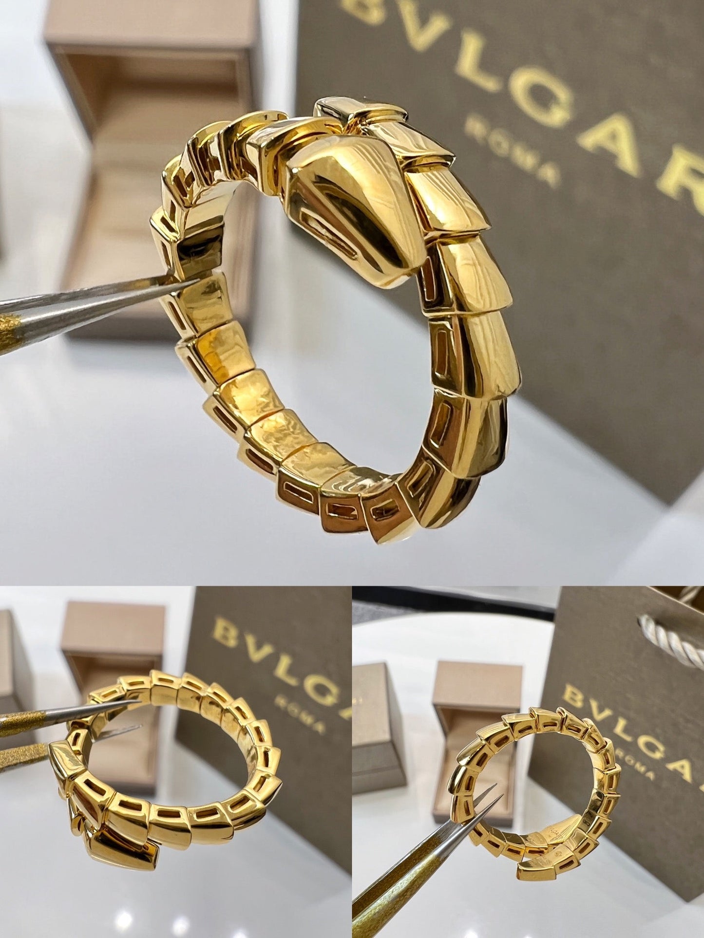 BULGARI Serpenti Viper 18kt Gold Ring